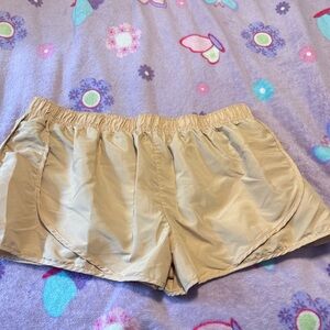 Beige Women's Athletic Shorts